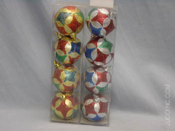 X'MS ORN. BALL SIL/GOLD 72ST/CS BY1037
