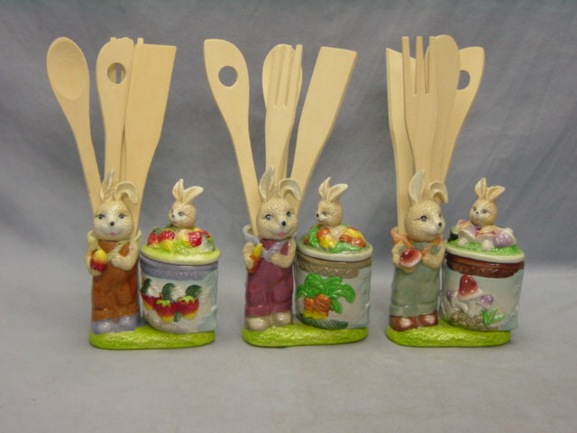 PORCELAIN HOLDER, RABBIT 36ST/CS